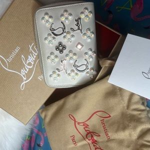 Christian Louboutin studded Coin Case FULL INCLUSION